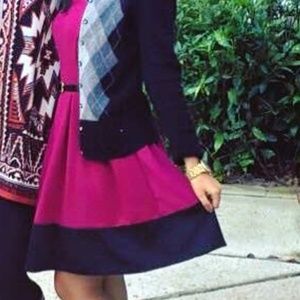 Garnet and black dress